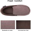 image:imageULTRAIDEAS Mens MocToe Slippers Loafer House Shoes Indoor Outdoor Memory Foam with BreathableampWarm Knit UpperCinnamon Coffee