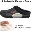 image:imageULTRAIDEAS Mens Warm Fuzzy Moccasin Clog Slipper Slip on Winter Comfy IndoorOutdoor House ShoesBlackGrey