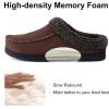 image:imageULTRAIDEAS Mens Warm Fuzzy Moccasin Clog Slipper Slip on Winter Comfy IndoorOutdoor House ShoesCoffee