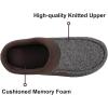 image:imageULTRAIDEAS Mens Warm Fuzzy Moccasin Clog Slipper Slip on Winter Comfy IndoorOutdoor House ShoesCoffeeGray