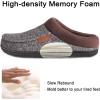 image:imageULTRAIDEAS Mens Warm Fuzzy Moccasin Clog Slipper Slip on Winter Comfy IndoorOutdoor House ShoesCoffeeGray