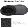 image:imageULTRAIDEAS Mens Warm Fuzzy Moccasin Clog Slipper Slip on Winter Comfy IndoorOutdoor House ShoesDark Grey