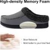 image:imageULTRAIDEAS Mens Warm Fuzzy Moccasin Clog Slipper Slip on Winter Comfy IndoorOutdoor House ShoesDark Grey