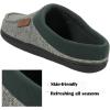 image:imageULTRAIDEAS Mens Warm Fuzzy Moccasin Clog Slipper Slip on Winter Comfy IndoorOutdoor House ShoesGreen