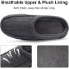image:imageULTRAIDEAS Mens Warm Fuzzy Moccasin Clog Slipper Slip on Winter Comfy IndoorOutdoor House ShoesKnit Grey