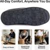 image:imageULTRAIDEAS Mens Warm Fuzzy Moccasin Clog Slipper Slip on Winter Comfy IndoorOutdoor House ShoesKnit Grey