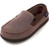image:imageULTRAIDEAS Mens MocToe Slippers Loafer House Shoes Indoor Outdoor Memory Foam with BreathableampWarm Knit UpperCinnamon Coffee