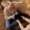 image:imageULTRAIDEAS Womens Leopard Print Fuzzy Slippers Warm Cozy House Slippers Memory Foam NonSlip Rubber Sole House Shoes Indoor Outdoor Plush Home Slippers for WomenBlack Leopard