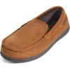 image:imageULTRAIDEAS Mens MocToe Slippers Loafer House Shoes Indoor Outdoor Memory Foam with BreathableampWarm Knit UpperCamel