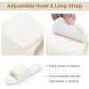 image:imageNineCiFun Adjustable Slippers for Women with Hook amp Loop Strap  Open Toe Breathable House Shoes Memory Foam NonSlip Indoor OutdoorBeige