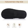 image:imageNineCiFun Adjustable Slippers for Women with Hook amp Loop Strap  Open Toe Breathable House Shoes Memory Foam NonSlip Indoor OutdoorBlack