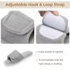image:imageNineCiFun Adjustable Slippers for Women with Hook amp Loop Strap  Open Toe Breathable House Shoes Memory Foam NonSlip Indoor OutdoorGrey