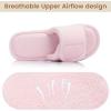 image:imageNineCiFun Adjustable Slippers for Women with Hook amp Loop Strap  Open Toe Breathable House Shoes Memory Foam NonSlip Indoor OutdoorPink