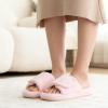 image:imageNineCiFun Cozy Adjustable Slippers for Women  Plush OpenToe Design with Memory Foam Customizable Fit for AllDay Relaxation Soft House Shoes for Indoor ComfortPink
