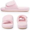 image:imageNineCiFun Cozy Adjustable Slippers for Women  Plush OpenToe Design with Memory Foam Customizable Fit for AllDay Relaxation Soft House Shoes for Indoor ComfortPink