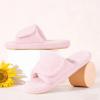 image:imageNineCiFun Cozy Adjustable Slippers for Women  Plush OpenToe Design with Memory Foam Customizable Fit for AllDay Relaxation Soft House Shoes for Indoor ComfortPink