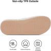 image:imageNineCiFun Cozy Adjustable Slippers for Women  Plush OpenToe Design with Memory Foam Customizable Fit for AllDay Relaxation Soft House Shoes for Indoor ComfortBeige