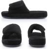 image:imageNineCiFun Cozy Adjustable Slippers for Women  Plush OpenToe Design with Memory Foam Customizable Fit for AllDay Relaxation Soft House Shoes for Indoor ComfortBlack