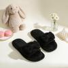image:imageNineCiFun Cute Bow Womens Slippers  Open Toe Cozy House Slippers Soft Memory Foam NonSlip Indoor Slides Slip On Gifts for WomanBlack
