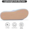 image:imageNineCiFun Cute Womens Bow Slippers with Memory Foam Cozy Soft OpenToe Slipper NonSlip for Indoor and Outdoor Plush Coral Fleece House ShoesBlue