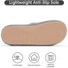 image:imageNineCiFun Cute Womens Bow Slippers with Memory Foam Cozy Soft OpenToe Slipper NonSlip for Indoor and Outdoor Plush Coral Fleece House ShoesGrey