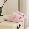 image:imageNineCiFun Open Toe Slippers for Women Plush Fuzzy House Slippers with Memory Foam NonSlip Indoor Outdoor Slides DoubleStrap Cozy Comfort ShoesPink