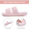 image:imageNineCiFun Open Toe Slippers for Women Plush Fuzzy House Slippers with Memory Foam NonSlip Indoor Outdoor Slides DoubleStrap Cozy Comfort ShoesPink