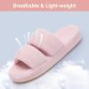 image:imageNineCiFun Open Toe Slippers for Women Plush Fuzzy House Slippers with Memory Foam NonSlip Indoor Outdoor Slides DoubleStrap Cozy Comfort ShoesPink