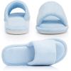 image:imageNineCiFun Slippers for Women Summer Open Toe  Breathable Slip On House Slippers with Memory Foam NonSlip Comfy Indoor SlidesBlue