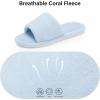 image:imageNineCiFun Slippers for Women Summer Open Toe  Breathable Slip On House Slippers with Memory Foam NonSlip Comfy Indoor SlidesBlue