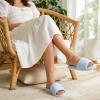 image:imageNineCiFun Slippers for Women Summer Open Toe  Breathable Slip On House Slippers with Memory Foam NonSlip Comfy Indoor SlidesBlue