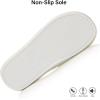 image:imageNineCiFun Slippers for Women Summer Open Toe  Breathable Slip On House Slippers with Memory Foam NonSlip Comfy Indoor SlidesCream White
