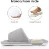 image:imageNineCiFun Slippers for Women Summer Open Toe  Breathable Slip On House Slippers with Memory Foam NonSlip Comfy Indoor SlidesGrey