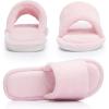 image:imageNineCiFun Slippers for Women Summer Open Toe  Breathable Slip On House Slippers with Memory Foam NonSlip Comfy Indoor SlidesPink