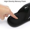 image:imageNineCiFun Womens Cross Band Open Toe Slippers with Memory Foam Comfort Cotton Slipper Indoor Outdoor NonSlip Cozy House Slides for WomanBlack