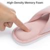 image:imageNineCiFun Womens Cross Band Open Toe Slippers with Memory Foam Comfort Cotton Slipper Indoor Outdoor NonSlip Cozy House Slides for WomanPink