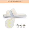 image:imageNineCiFun Womens Fuzzy Opentoe Slippers Memory Foam Indoor House Slides Ladies Home Shoes for SummerBlue