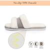 image:imageNineCiFun Womens Fuzzy Opentoe Slippers Memory Foam Indoor House Slides Ladies Home Shoes for SummerGrey