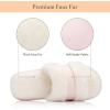 image:imageNineCiFun Womens Fuzzy Opentoe Slippers Memory Foam Indoor House Slides Ladies Home Shoes for SummerPink