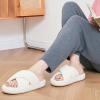 image:imageNineCiFun Womens Fuzzy Slippers with Memory Foam Cross Band Open Toe House Slippers  Cozy Plush Indoor Outdoor Slides NonSlip Comfort for Women Mom Her LadiesBeige