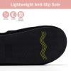 image:imageNineCiFun Womens Fuzzy Slippers with Memory Foam Cross Band Open Toe House Slippers  Cozy Plush Indoor Outdoor Slides NonSlip Comfort for Women Mom Her LadiesBlack