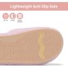 image:imageNineCiFun Womens Fuzzy Slippers with Memory Foam Cross Band Open Toe House Slippers  Cozy Plush Indoor Outdoor Slides NonSlip Comfort for Women Mom Her LadiesPink
