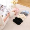 image:imageNineCiFun Womens Fuzzy Slippers with Memory Foam Cross Band Open Toe House Slippers  Cozy Plush Indoor Outdoor Slides NonSlip Comfort for Women Mom Her LadiesGrey