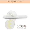 image:imageNineCiFun Womens Opentoe Bow Slippers Memory Foam Indoor House Slides Corduroy Crossband Home Shoes for SummerWhite
