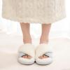 image:imageNineCiFun Womens Opentoe House Slippers Memory Foam Bedroom Fuzzy Slipper Slides for Women Indoor Home Shoes for SummerBlue