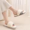 image:imageNineCiFun Womens Opentoe House Slippers Memory Foam Bedroom Fuzzy Slipper Slides for Women Indoor Home Shoes for SummerGrey