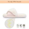 image:imageNineCiFun Womens Opentoe House Slippers Memory Foam Bedroom Fuzzy Slipper Slides for Women Indoor Home Shoes for SummerPink