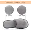 image:imageNineCiFun Womens Opentoe House Slippers Memory Foam Indoor Slipper Slides Cute Summer Home Shoes for WomenGrey