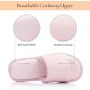 image:imageNineCiFun Womens Opentoe House Slippers Memory Foam Indoor Slipper Slides Cute Summer Home Shoes for WomenPink