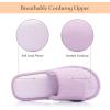 image:imageNineCiFun Womens Opentoe House Slippers Memory Foam Indoor Slipper Slides Cute Summer Home Shoes for WomenPurple